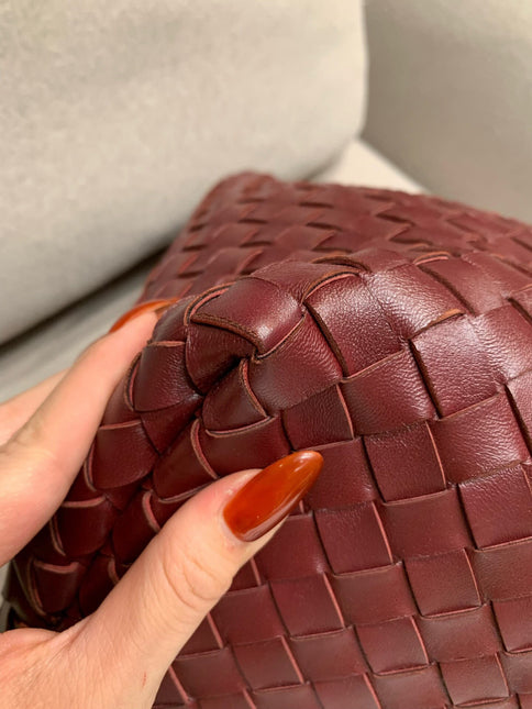 Bottega Veneta Andiamo Large Burgundy Handbag
