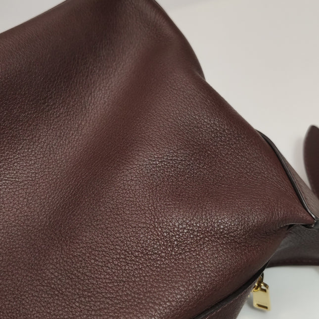 CELINE Romy Medium Hickory Brown Calfskin Leather Shoulder Bag