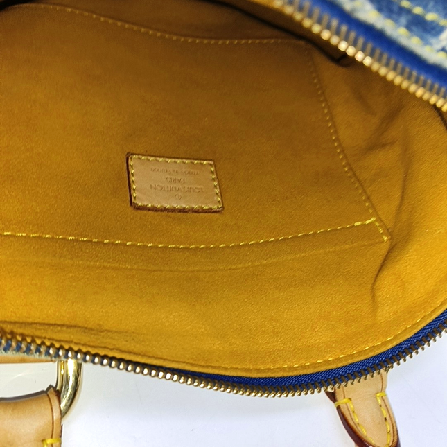 Louis Vuitton Blue Denim Neo Speedy Boston Bag