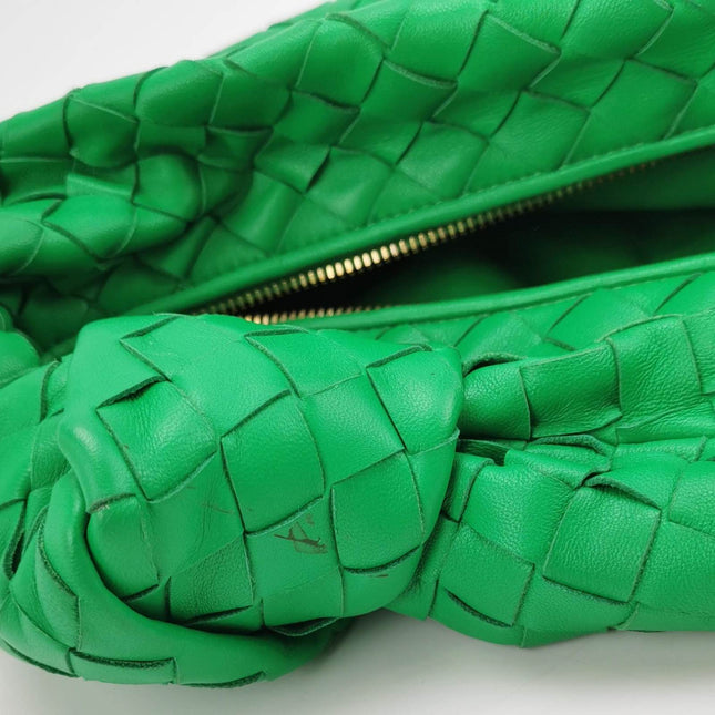 Bottega Veneta Teen Jodie Leather Green Medium