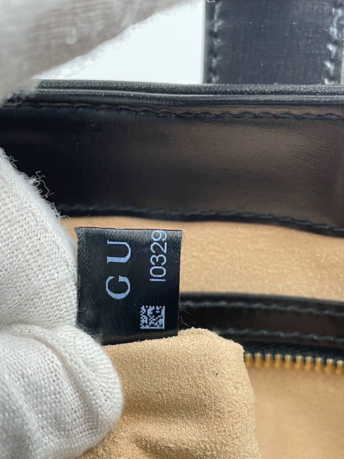 Sold Gucci Jackie 1961 Black Leather Bag with Adjustable Strap