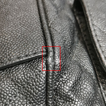 Chanel Paradoxal Camera Bag Black Caviar Leather Double Chain Silver Hardware