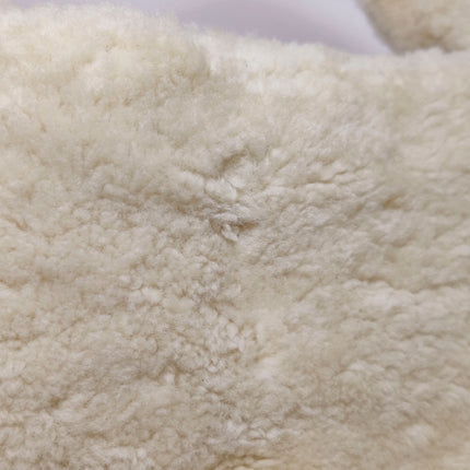 Gucci Jackie 1961 White Fluffy Shearling Bag Small