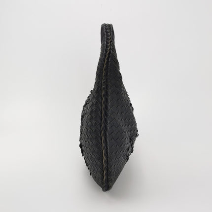 Bottega Veneta Veneta Hobo Midnight Dark Navy Intrecciato Leather Bag 40cm