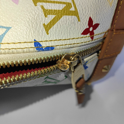 Louis Vuitton x Takashi Murakami Alma Small White Multicolor