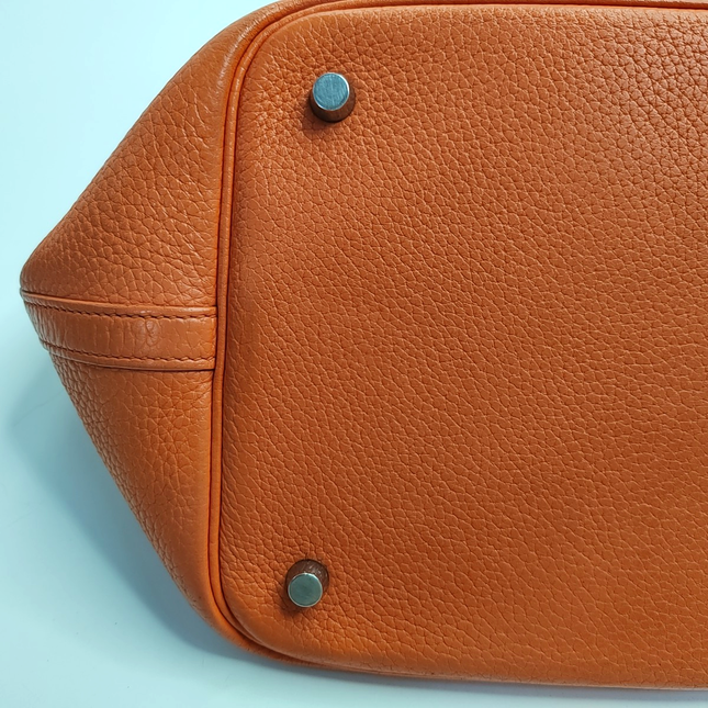 Hermes Picotin 22 Orange Clemence Taurillon Leather 2009