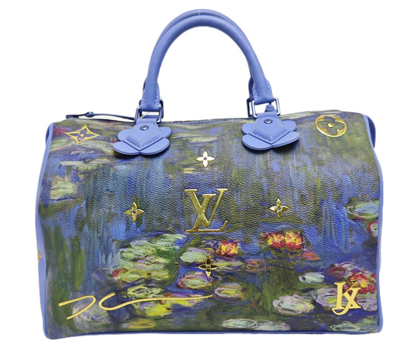 Louis Vuitton x Jeff Koons Speedy 30 Monet Water Lilies Top Handle
