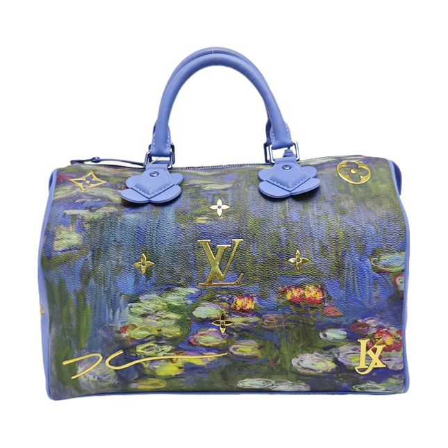 Louis Vuitton x Jeff Koons Speedy 30 Monet Water Lilies Top Handle Bag-Luxbags