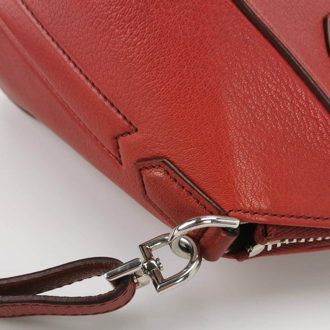 Givenchy Antigona Mini Red Calf Leather Top Handle bag with Strap