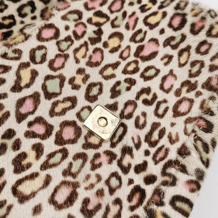 Sold Fendi Baguette Pony-hair Calfskin Leather in leopard print white and Pink