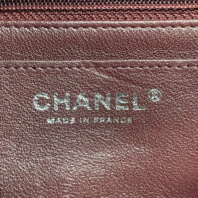 Chanel Classic Flap Rectangular Mini Burgundy Lambskin Silver HW, 2019