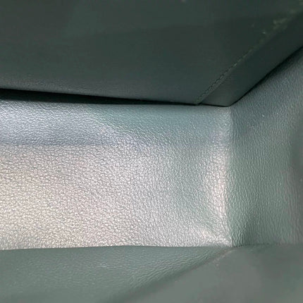 Chanel Classic Flap Mini Rectangular 2019 Green Lambskin Leather Silver Hardware