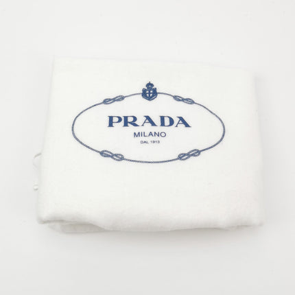 Prada Bonnie Medium Soft Lux Grey Shiny Calfskin Leather Shoulder Bag