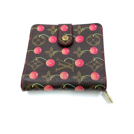 Louis Vuitton Limited Edition Monogram Cherry Compact Zippy Wallet