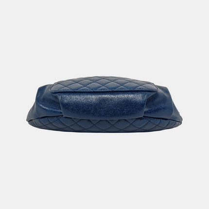 Chanel Belt Bag Navy Shiny Calfskin Skin Leather Gold-tone Hardware