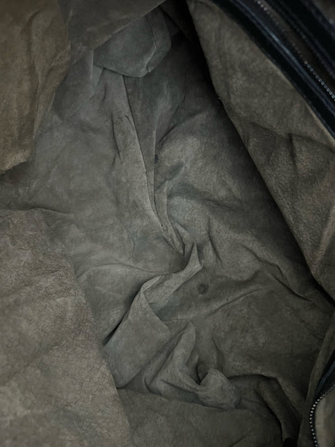 Bottega Veneta Veneta Hobo Maxi Black Leather and Velvet 52cm