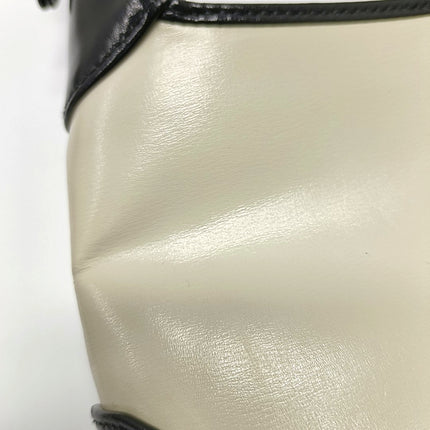 Gucci Jackie 1961 Small Black and White Leather Bag
