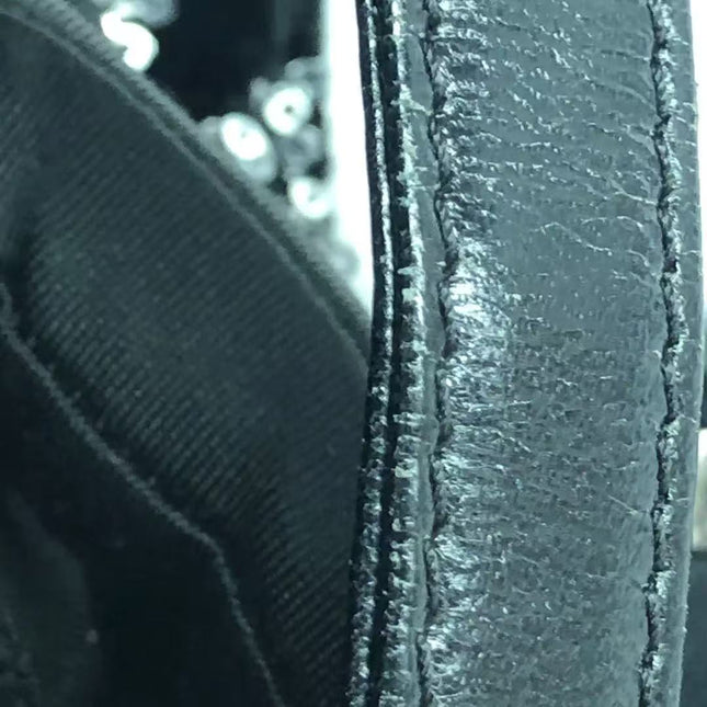 FENDI Mini Bucket White Heart Shaped Sequin Black Bag