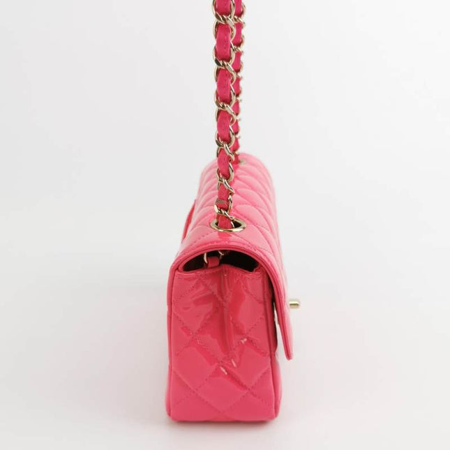 Sold Chanel Classic Flap Rectangular Mini Pink Patent Leather Gold-tone Hardware, 2019