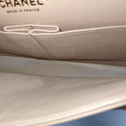 Sold Chanel Timeless Classic Flap Medium Cherry Blossom Pink Lambskin Leather Gold Hardware, 2014-2015