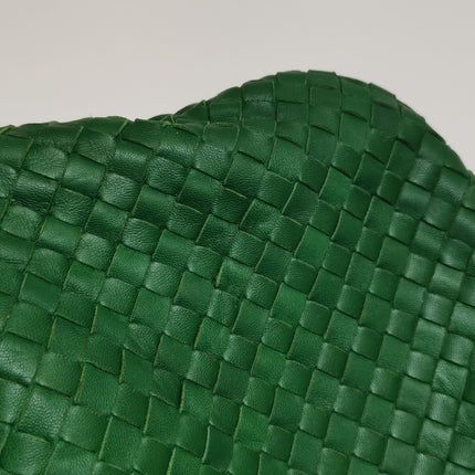 Bottega Veneta Veneta Hobo Green Intrecciato Leather Medium 40cm