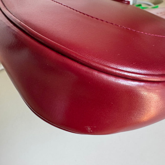 Gucci Jackie 1961 Red Burgundy Leather Bag Small Shoulder Bag