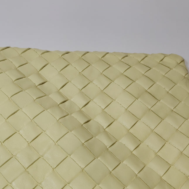 Bottega Veneta Hop Large Leather Pale Cream Yellow Hobo Bag