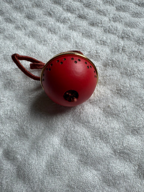 Loro Piana Perforated Wood & Coral Sphere Charm