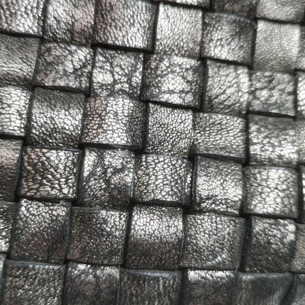 Bottega Veneta Cabat Large Intreccio Leather Tote Bag Metallic 40cm