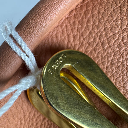 Loewe Amazona Medium 36 Light Coral Leather With Strap Goat Animal Lock