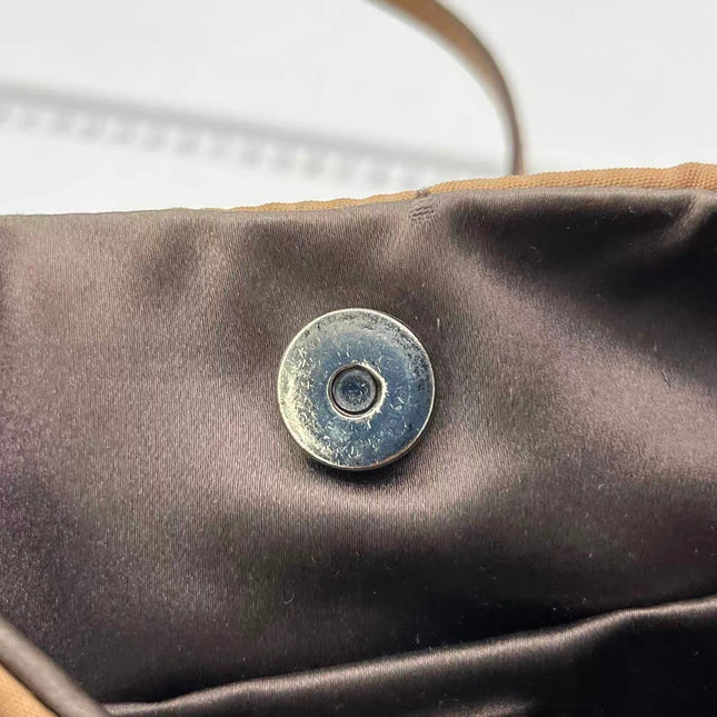 Prada Cleo Caramel Brown Nylon Shoulder Bag