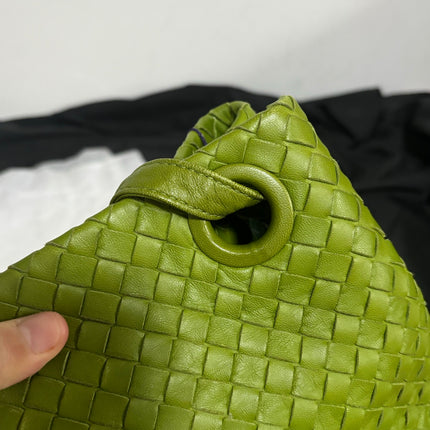 Bottega Veneta Garda Avocado Green Intrecciato Nappa Leather Large 33cm