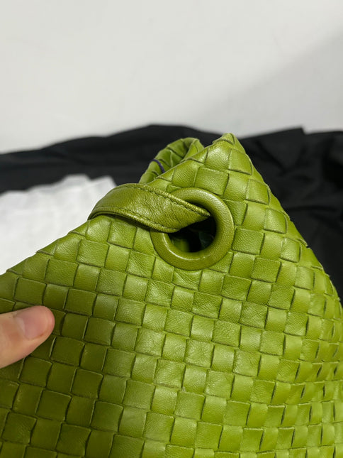 Bottega Veneta Garda Avocado Green Intrecciato Nappa Leather Large 33cm