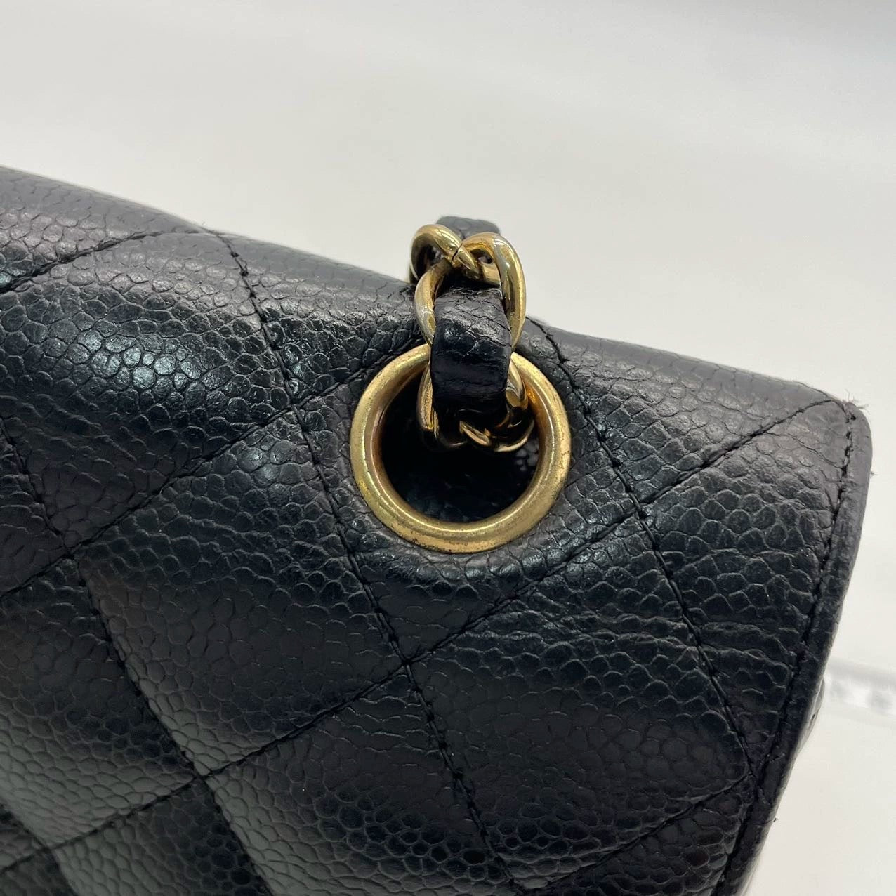 Chanel Classic Flap Small Black Caviar Leather with 24k Gold Hardware, 2004-2005