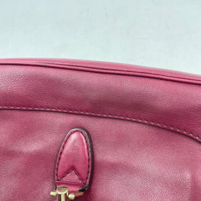 Sold Gucci Jackie 1961 Soft Medium Leather Bag Burgundy Red