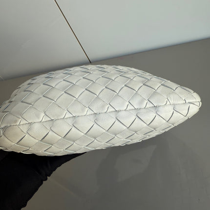 Bottega Veneta Jodie Mini White Leather Gold Hardware