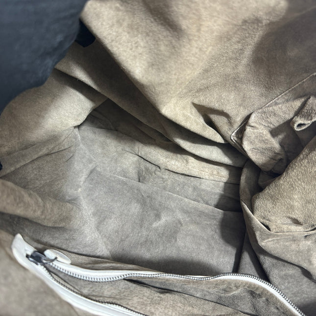 Bottega Veneta Maxi Convertible Tote Bag White Leather Two-way Carry 50cm