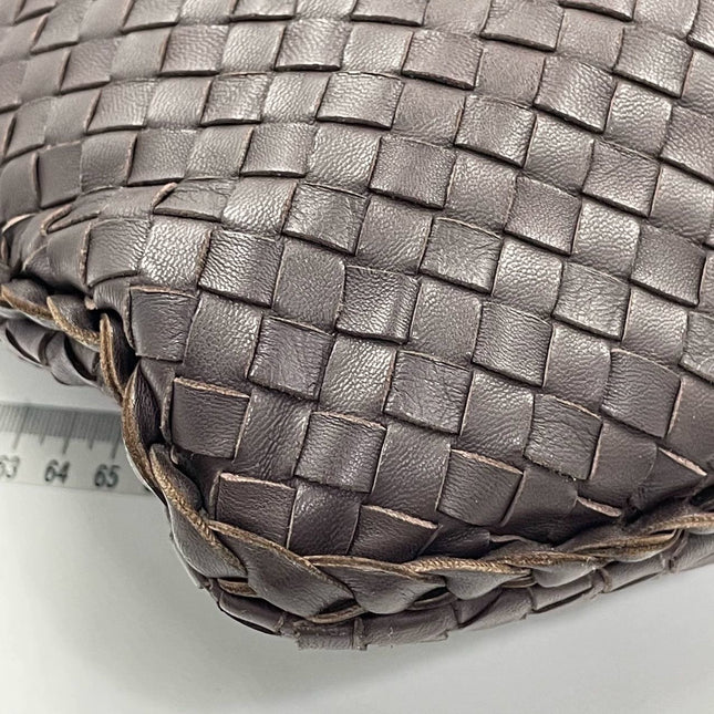 Sold Bottega Veneta Hobo Bag Large Dark Brown Lambskin leather