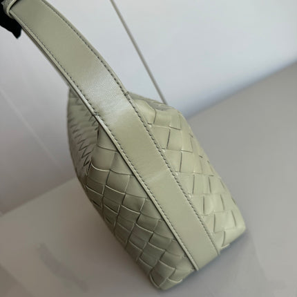 Sold Bottega Veneta Mini Wallace Leather Green Travertine & Muse Brass