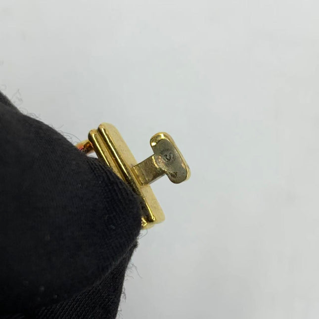 CHANEL Vintage PREMIERE Watch Small Black Leather and 24KT Yellow Gold Plated