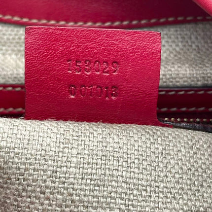 Gucci Jackie Vintage Bouvier Hobo Red Leather with Web Accent