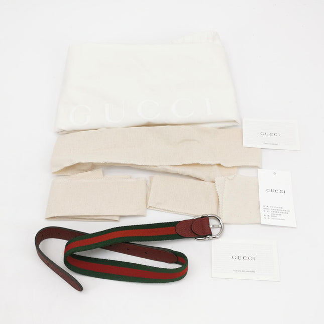 Gucci Jackie 1961 Burgundy Large Pebbled Leather Shoulder Bag with Strap