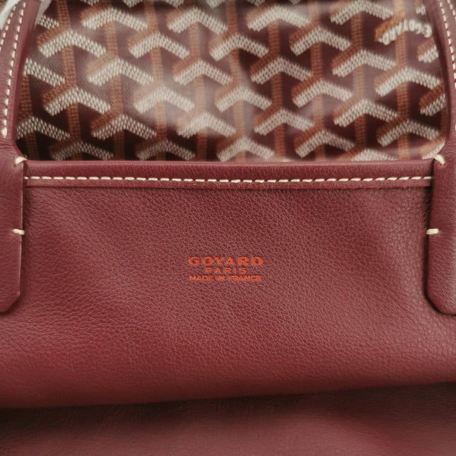 Goyard Anjou PM Medium Tote Burgundy Reversible Leather Lining
