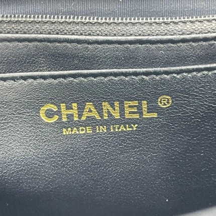 Chanel Classic Flap Jumbo 2009 Black Caviar Leather Single Flap Gold Hardware