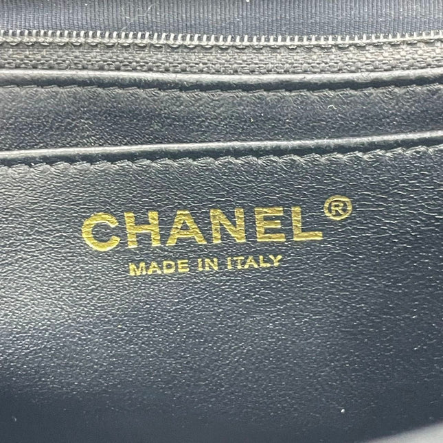 Chanel Classic Flap Jumbo 2009 Black Caviar Leather Single Flap Gold Hardware