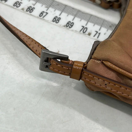 Prada Cleo Caramel Brown Nylon Shoulder Bag