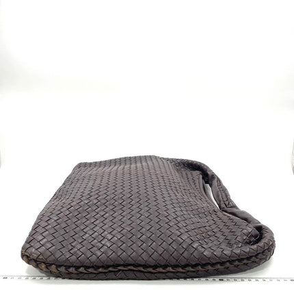 Bottega Veneta Veneta Hobo Maxi Dark Brown Lambskin Leather 52cm