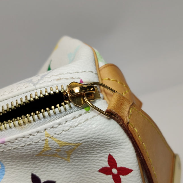 Louis Vuitton x Takashi Murakami Speedy 30 Lock White Multicolor
