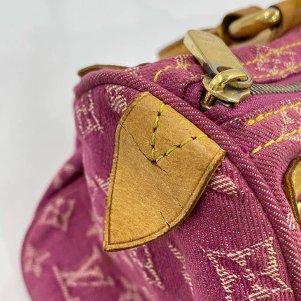 Louis Vuitton Denim Neo Speedy Boston Bag Pink
