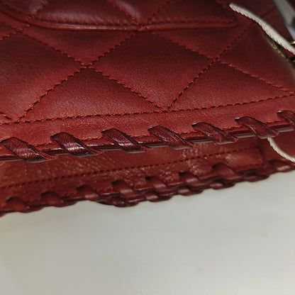 Chanel Classic Flap Medium Happy Stitch Red Leather Gold Hardware, 2015-2016